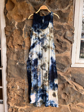 Load image into Gallery viewer, Long Trap Dress in Mineral Blue