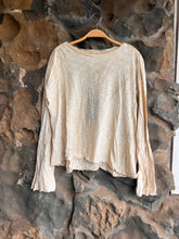 Load image into Gallery viewer, Trap Tee with Long Flare Sleeve in Marble Oat