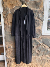 Load image into Gallery viewer, Jaga Rosie Cocktail Length Coat in Black Linen