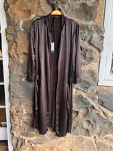 Load image into Gallery viewer, Jaga Rosie Cocktail Length Coat in Chocolate Rayon