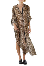 Load image into Gallery viewer, Jaga Savannah Dress in Leopard Print Silk Chiffon