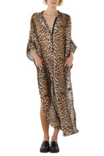Load image into Gallery viewer, Jaga Savannah Dress in Leopard Print Silk Chiffon