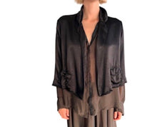 Load image into Gallery viewer, Jaga Adina Jacket in Chocolate Rayon