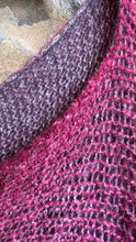 Load image into Gallery viewer, Cashmere/Silk Poncho in N/Cherry