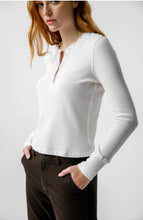 Load image into Gallery viewer, Thermal Henley in Natural