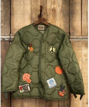 Load image into Gallery viewer, Love Is Free Patched Liner Army Jacket
