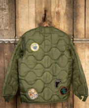 Load image into Gallery viewer, Love Is Free Patched Liner Army Jacket