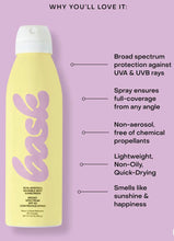 Load image into Gallery viewer, Bask Non-Aerosol SPF 50 Spray
