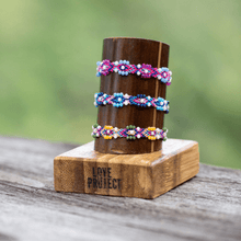 Load image into Gallery viewer, Love Is Project - Bali Friendship Lei Bracelet - Pink Sky Blue