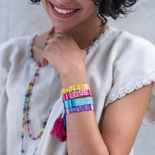 Load image into Gallery viewer, Love Is Project - ATITLAN LOVE Bracelet - Yellow & Gold