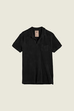 Load image into Gallery viewer, Black Polo Terry Shirt

