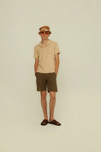 Load image into Gallery viewer, Beige Polo Terry Shirt