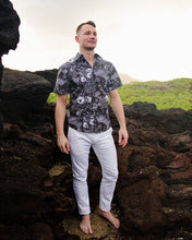 Load image into Gallery viewer, Puakala Grey Tailored Aloha Shirt