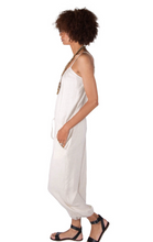 Load image into Gallery viewer, Tysa Claudette Jumpsuit in Linen Oskar’s Boutique Rompers