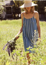 Load image into Gallery viewer, Ine Slip Dress in Sea Stripe