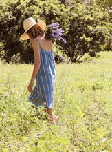 Load image into Gallery viewer, Ine Slip Dress in Sea Stripe