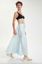 Load image into Gallery viewer, Washed Silk Skirt in Ice Blue
