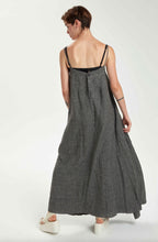 Load image into Gallery viewer, Chalk Striped Grey Linen Sundress