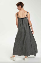 Load image into Gallery viewer, Chalk Striped Grey Linen Sundress