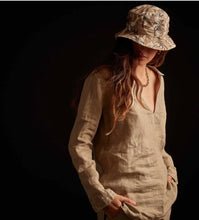 Load image into Gallery viewer, Open Henley Collared Shirt in Biscuit