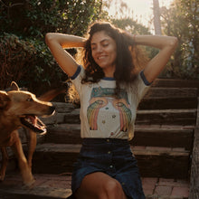 Load image into Gallery viewer, The Girl with the Kaleidoscope Eyes Ringer Tee