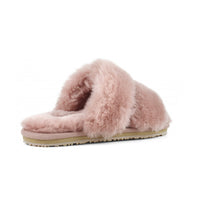 Load image into Gallery viewer, Mou 2 Stripes Sheepskin Slipper in Rose Oskar’s Boutique Shoes