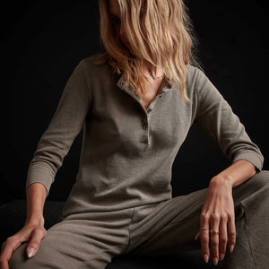 Thermal Knit 3/4 Length Sleeve in Greystone