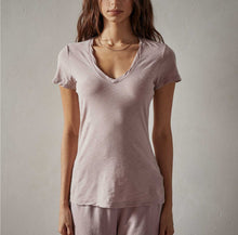Load image into Gallery viewer, Casual T w/ Reverse Binding Tee in Calamine