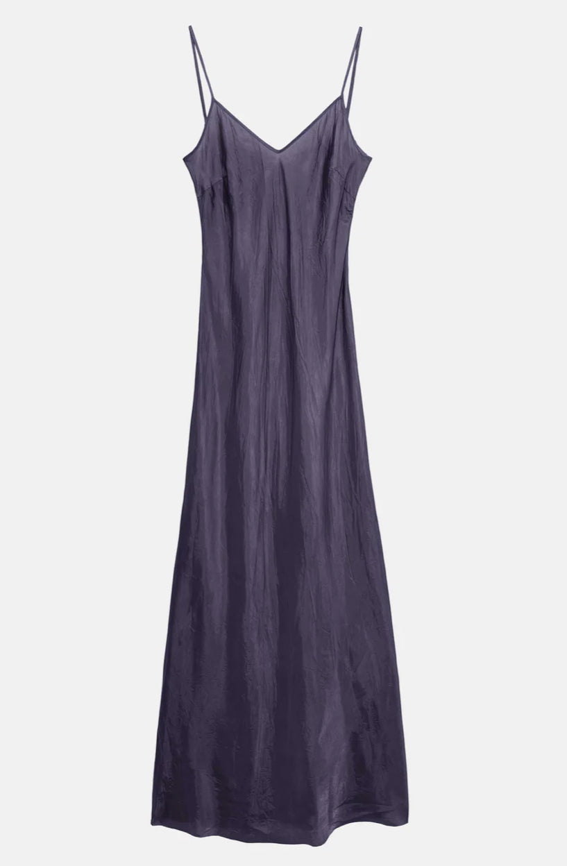 Ankle Slip Dress in Charcoal