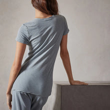 Load image into Gallery viewer, Casual T w/ Reverse Binding Tee in Ocean Mist