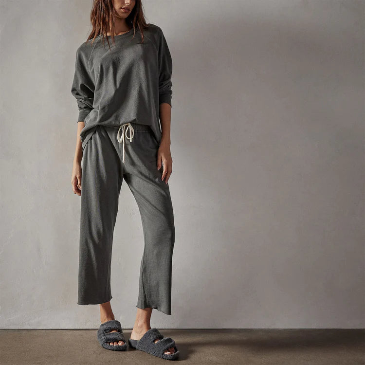 Women's cut off sweatpants hot sale