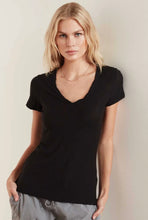 Load image into Gallery viewer, James Perse Sheer Slub Casual V Neck T Oskar’s Boutique Women's Tops