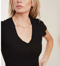 Load image into Gallery viewer, James Perse Sheer Slub Casual V Neck T Oskar’s Boutique Women's Tops