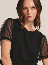 Load image into Gallery viewer, Justine Short Sleeve Tee in Black
