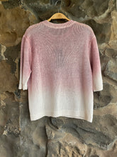 Load image into Gallery viewer, Hand Painted Linen Pullover  Sweater in Wisteria
