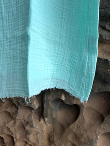 Cotton Cami Tie Back Dress in Aqua