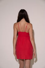Load image into Gallery viewer, Joni Cotton Gauze Dress in Stem Red
