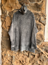 Load image into Gallery viewer, Hand Painted High Neck Cashmere Pullover in Husky
