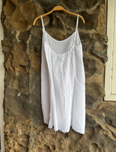 Load image into Gallery viewer, Cotton Cami Tie Back Dress in White
