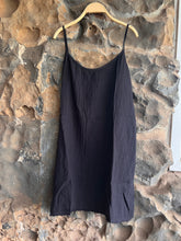 Load image into Gallery viewer, Cotton Cami Tie Back Dress in Black
