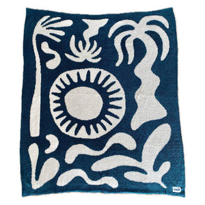 Sundream - Paradise Plush Throw - Pacific Blue