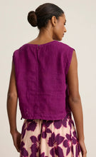 Load image into Gallery viewer, Tavia Linen Top in Grapes
