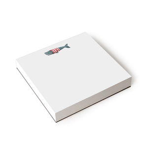 Stripey Whale Notepad: 6x6