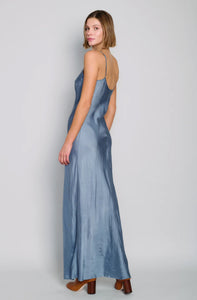 Ankle Slip Dress in Moonstone
