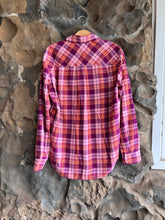 Load image into Gallery viewer, Beau Shirt in Pink/Orange Plaid Flannel
