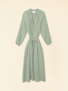 Andrea Dress in Aqua Grey