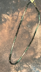 Tiny Emeralds Short Necklace