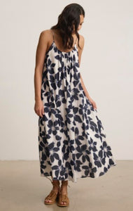 Alexa Long Dress in Azul