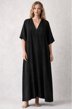 Load image into Gallery viewer, Kendall Dress in Black Cupro
