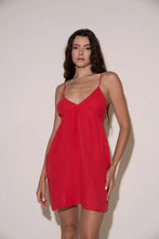 Load image into Gallery viewer, Joni Cotton Gauze Dress in Stem Red
